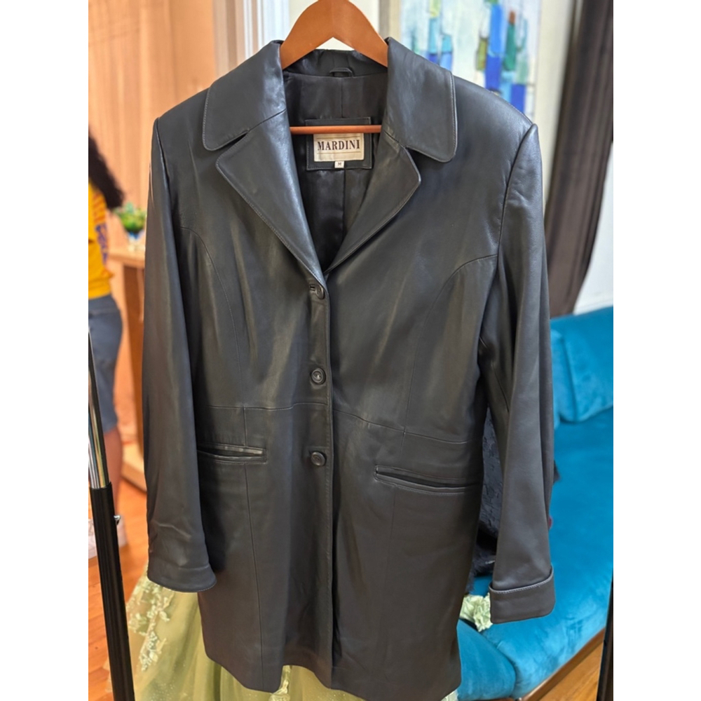 Vintage Mardini Leather Jacket - Black - Size M